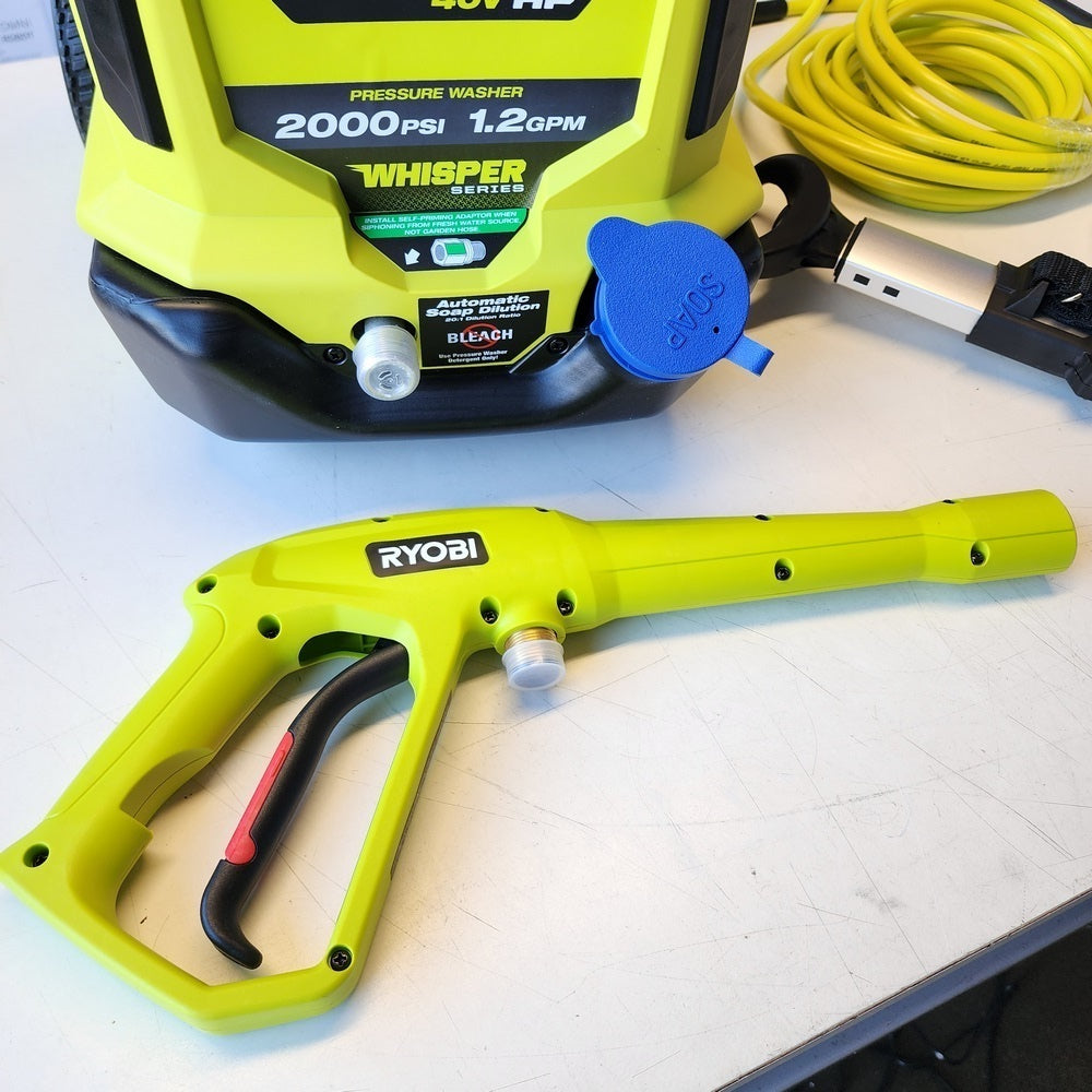 40V HP Brushless Whisper Series 2000 PSI 1.2 GPM Cold Water Electric Pressure Washer (Tool Only) (RY40306BTLVNM) 40V HP Brushless Whisper Series 2000 PSI 1.2 GPM Cold Water Electric Pressure Washer (Tool Only) (RY40306BTLVNM)